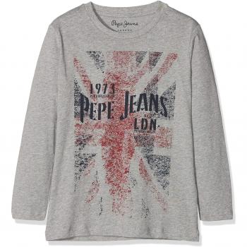 Pepe Jeans Byron Jr PB502210, T-Shirt Garçon, Gris