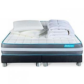 Matelas BODYFORM 160x200 Mémoire de Forme 3 Zones + 2 oreillers + Couette