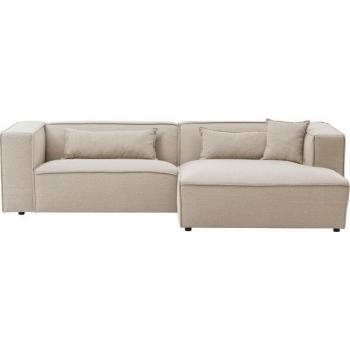 PIARA L-Form Couch mit Ottomane (links)
