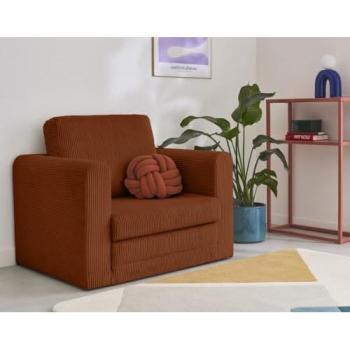 Fauteuil Convertible Marilia en Velours Côtelé