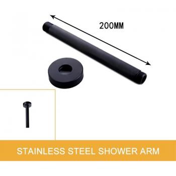 Black Round Rain Shower Head