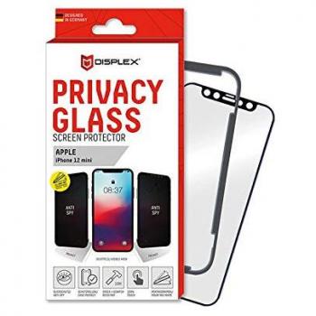 Displex Real Glass, Privacy Full Cover für iPhone 12 Mini