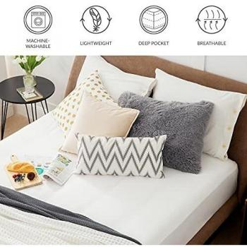 Bianco Lenzuolo Bedsure 180x200