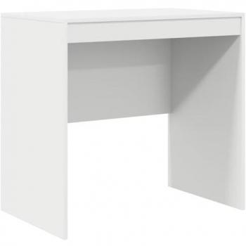 Mueble de Oficina 80x50x76cm en Blanco de Madera Contrachapada