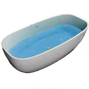 OCEAN STONE Badewanne, freistehend aus Mineralguss