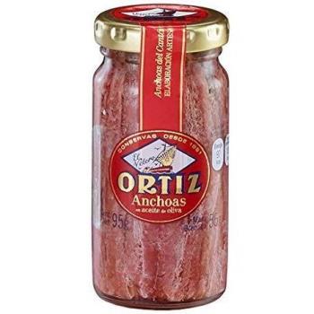 Anchoas en Aceite de Oliva Ortiz, 95 g
