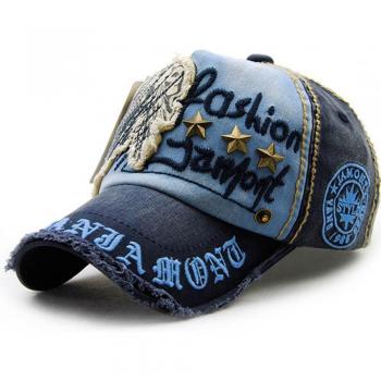 Sombrero Snapback Retro 1960 con Letra en Color Negro