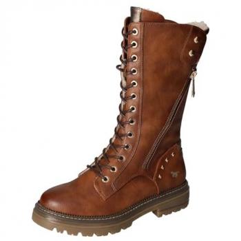 MUSTANG Stiefel Lederimitat Schnürstiefel