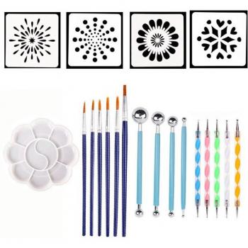 20PCS Art Template Dotting Tools Set