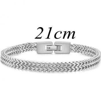 Pulsera de acero inoxidable con personalidad estilo Hip Hop