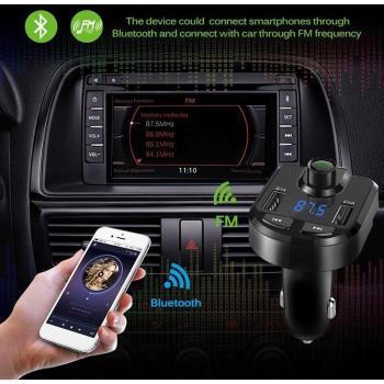 Transmisor FM MP3 inalámbrico para coche con cargador USB