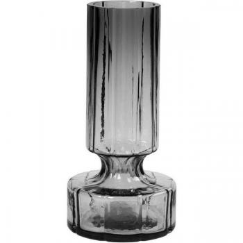 Vase décoratif Hyacint 24,9 cm en verre perle fumée