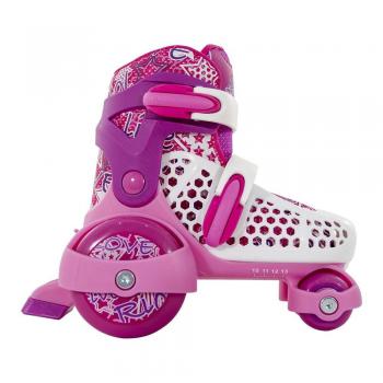 SFR Stomper Adjustable Boys/Girls Roller Skates Blue/Pink