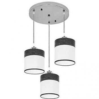 Sofisticata Cloe: Lampada da Soffitto Nero e Bianco