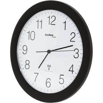 Technoline WT 8000 Wanduhr in Schwarz, analog
