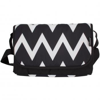 Black/White Striped Changing Bag for Babies