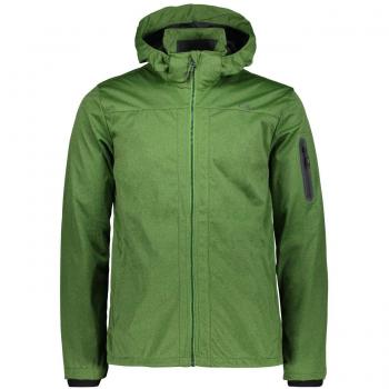 CMP Man Jacket Softshell Herren, 39A5027M, Reißverschluss & Hood – Edera Melange Jungle