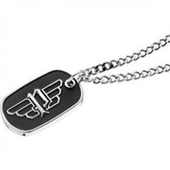 Collar de Hombre Police con Colgante de Acero