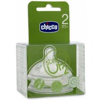 Chicco Tettarella Step-Up 2 in Silicone, Flusso Medio, Pacchetto Doppio