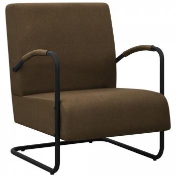 VidaXL Dunkelbrauner Stoff-Sessel Modern