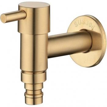 Gold‑Finish Handheld Bidet with Stainless Steel Shower Head