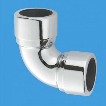 Elite Brass 90‑Degree Chrome Plated Elbow – 35 mm