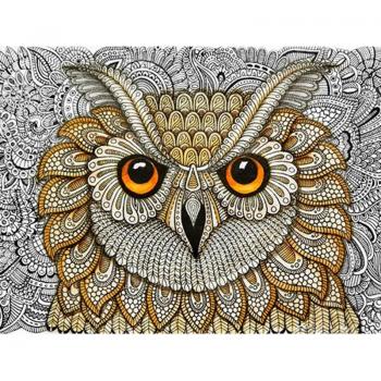 Hibou Encrage Diamant Créatif