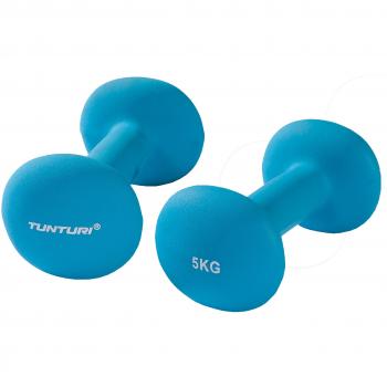 Tunturi Neopren Kurzhantel 5 kg Blau