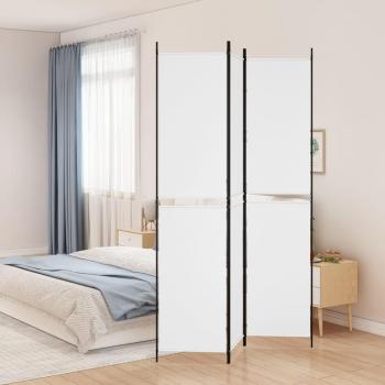 VidaXL 3-Panel Room Divider White 59.1x86.6 Fabric