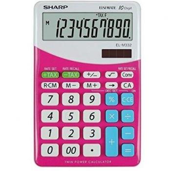 Calculadora financiera rosa Sharp EL-M332
