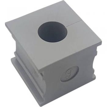 Tru Components ELT 9 Cable Grommet Ø 10 mm Elastomer Grey