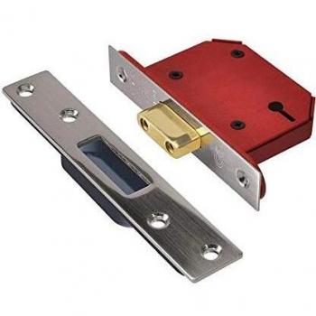 Union 3 Lever Mortice Deadlock Stainless Steel