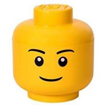 Lego Uomo L Iconica testa grande, scatola porta oggetti impilabile, 8,5 L, Ragazzo, Colore, 40321732_giallo