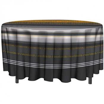 Soleil d'Ocre Nappe Ronde 160 cm Jaune PVC