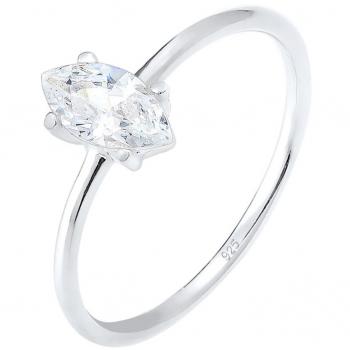 Elli – Anello da fidanzamento in argento 925 con pietra di zirconio