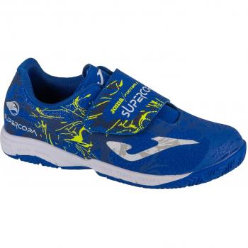 Joma Super Copa Jr 24 SCJW IN Scarpe da Calcio Indoor per Ragazzi Blu