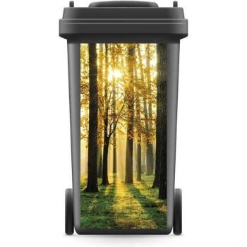 DIY Sunshine Forest Rubbish Bin Wall Print