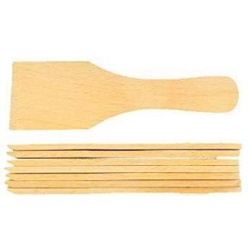 Hofmeister Lot de 8 spatules miniatures en bois