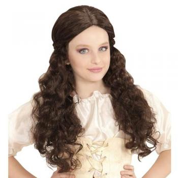 Parrucca Castana per Costume da Principessa