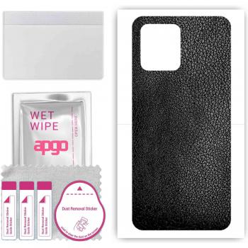 Ultra‑Thin Black Leather Vinyl Wrap – Fits Ulefone Note 16 Pro