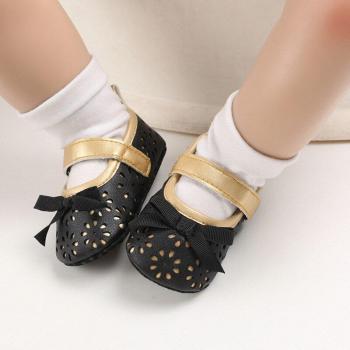 Cute Bowknot Soft Sole Sandals for Newborn Girls 0-18M
