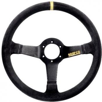 Sparco 345 350mm Black Suede Wheel