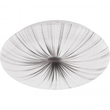 EGLO NIEVES LED Deckenleuchte Ø 31 cm, integriertes Modul, Weiß/Silber