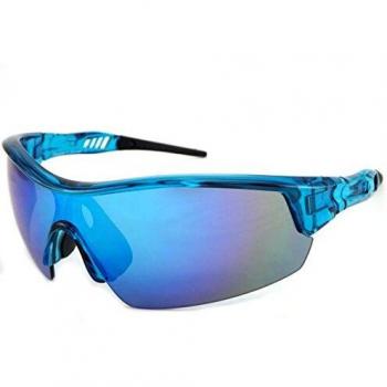 Dirty Dog Edge Blue Mirror Crystal Blue Sports Sunglasses