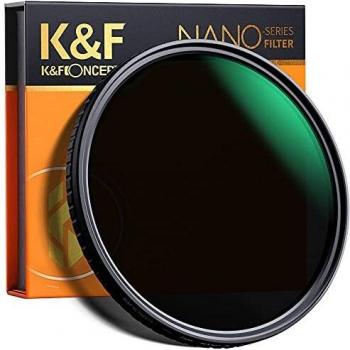 K&F Concept Waterproof 40.5mm MRC 18-Layer Variable ND Filter, ND2 to ND32
