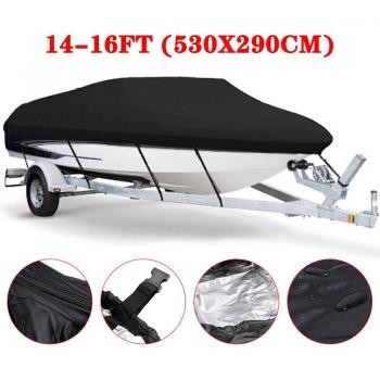 Heavy Duty 210D Yacht Cover 11-22FT UV-Resistant Waterproof