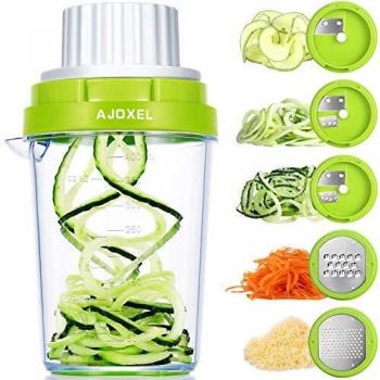 AJOXEL Zucchini & Courgette Spiral Cutter