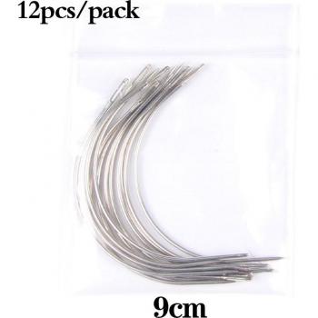 Extensions de Cheveux 6/9 Cm avec Aiguilles Courbées, 12 Pièces par Leeons