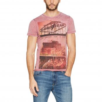 Rotwein Herren-Top Goodyear Fashion Freeport S