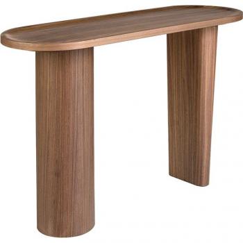 Angel Cerda Oval Walnut Side Table – 120 × 40 × 76 cm